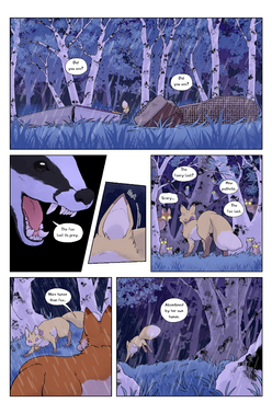 Page from my in-progress graphic novel, Fox&#39;s Wedding